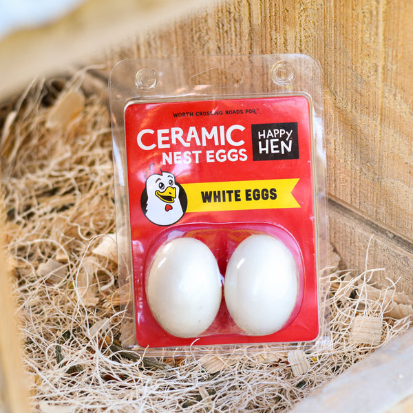 Ceramic Nest Eggs Happy Hen Treats