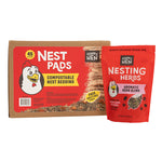 Box of Nesting Pads 45 pack and 2 oz Nesting Herbs